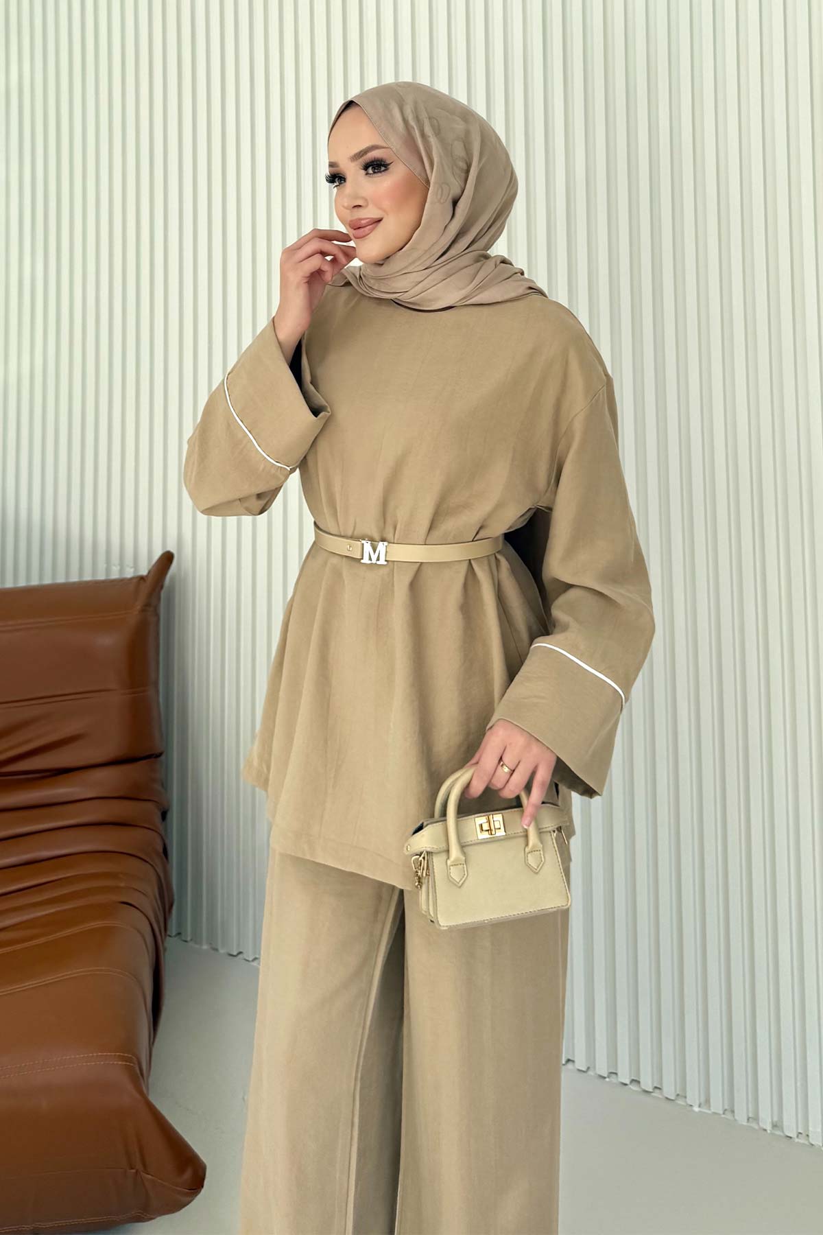 Modal Biyeli Kemerli Takım 32-3718