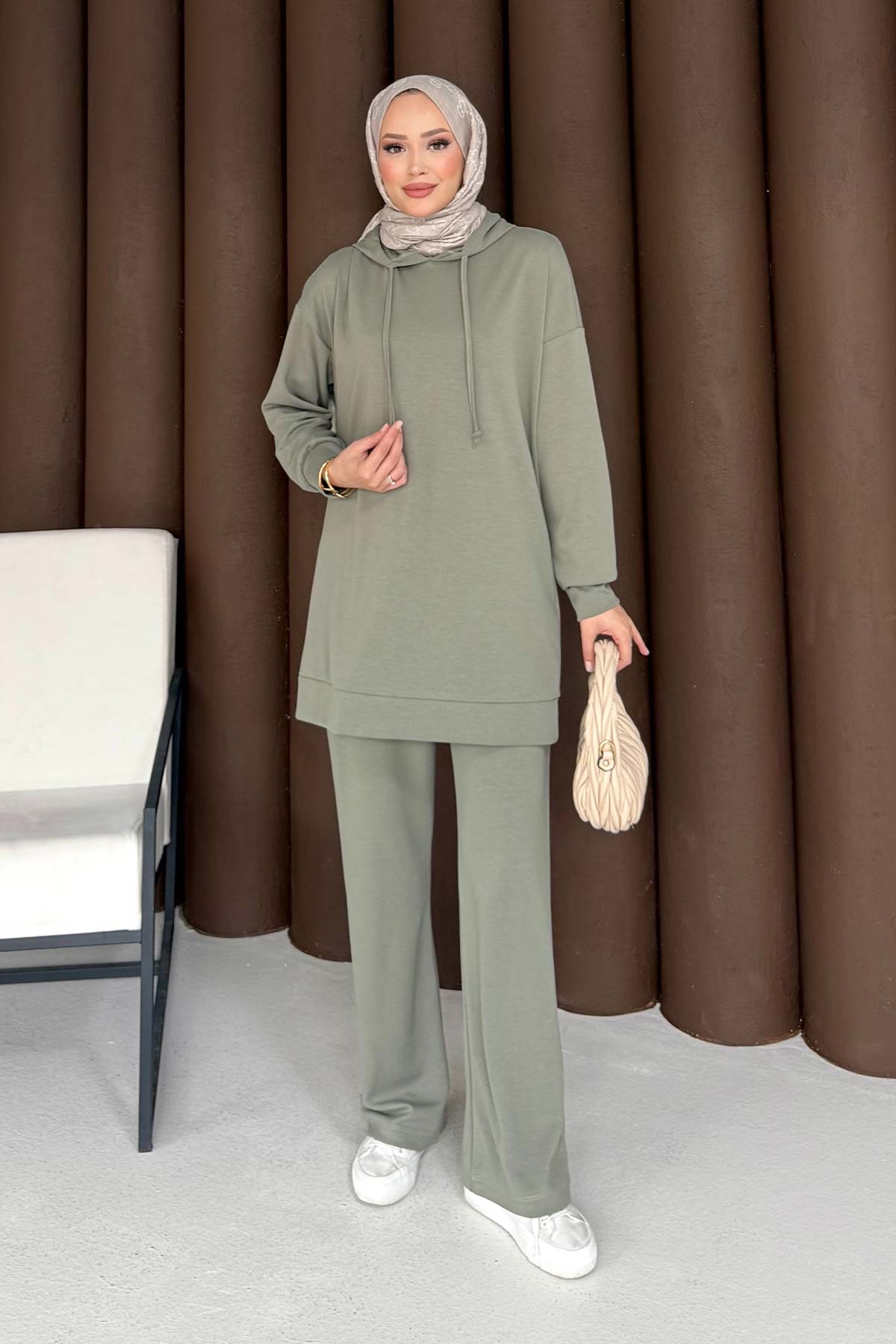 Kapüşonlu Basic Modal Takım 76-5501