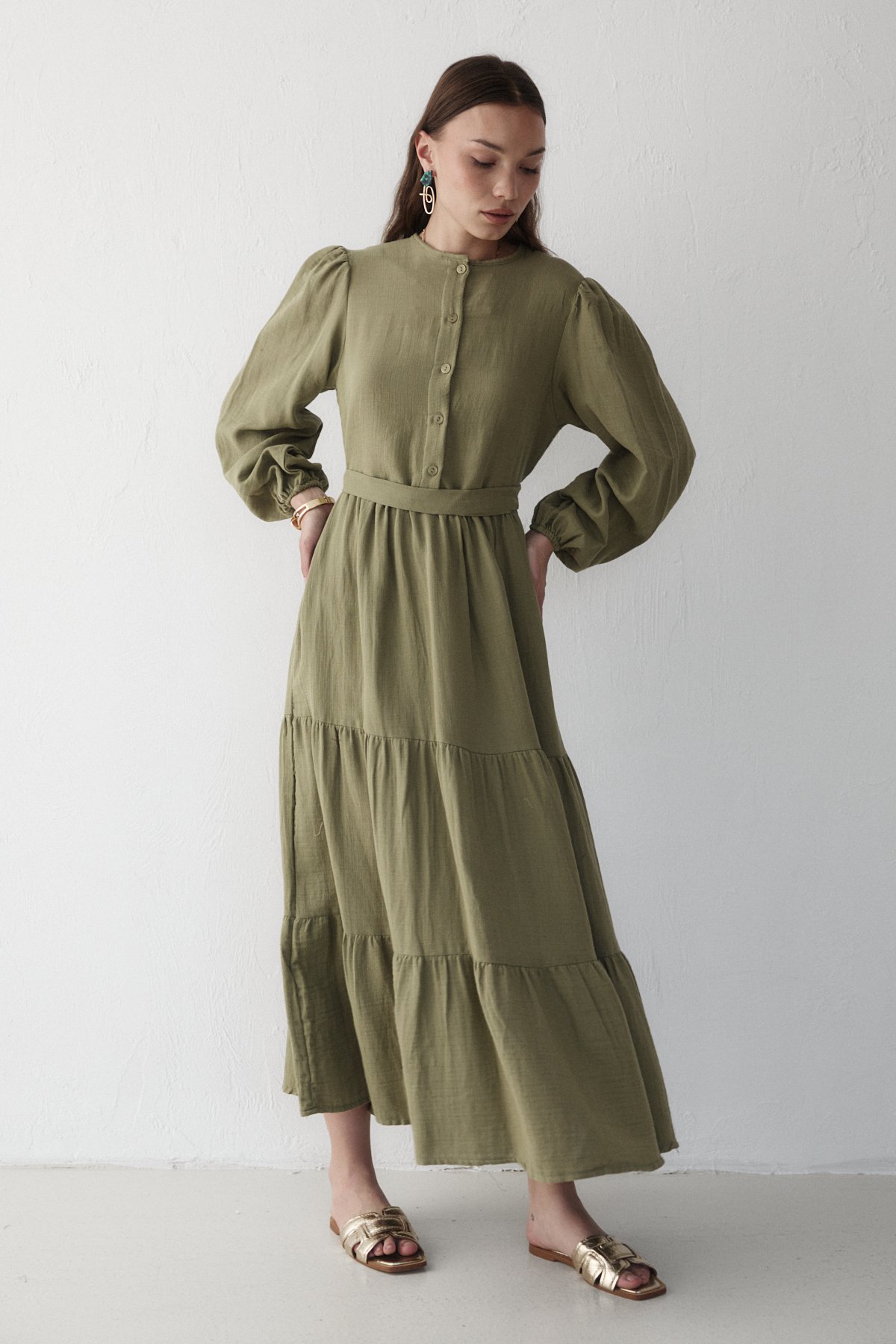 Müslin Elbise 32-3553