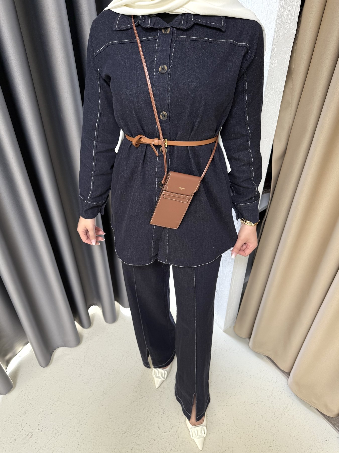 Kemerli Denim Takım 3-3305