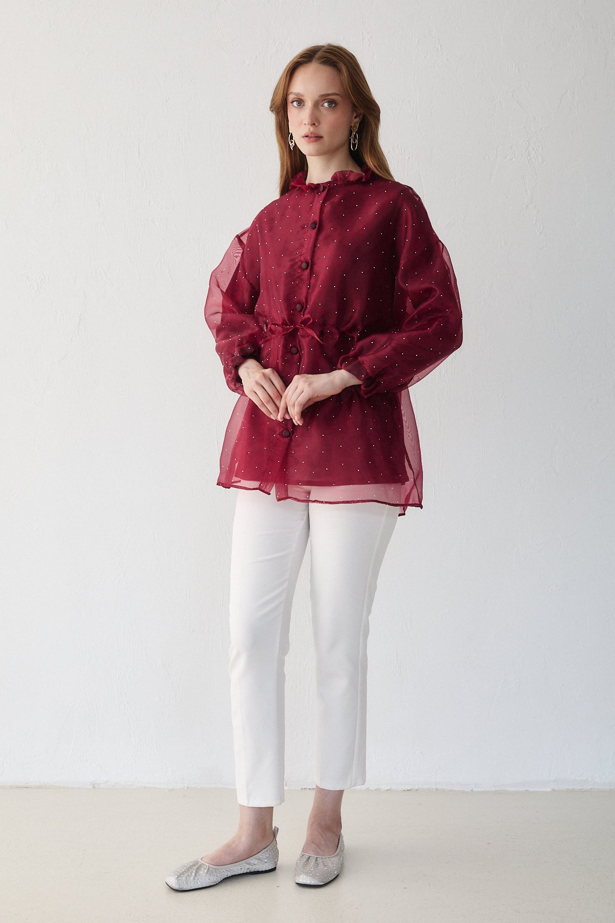 Taşlı Organze Kap 32-3508-1