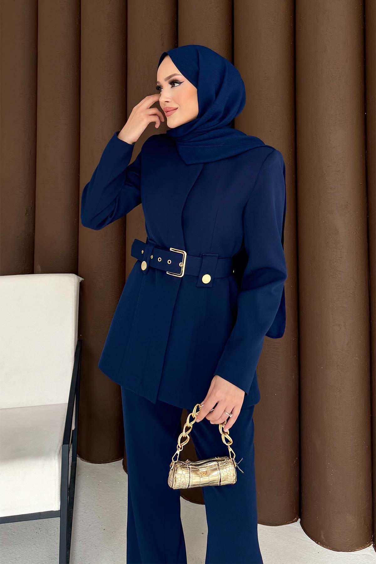 Kemerli Ceketli Takım 32-3304
