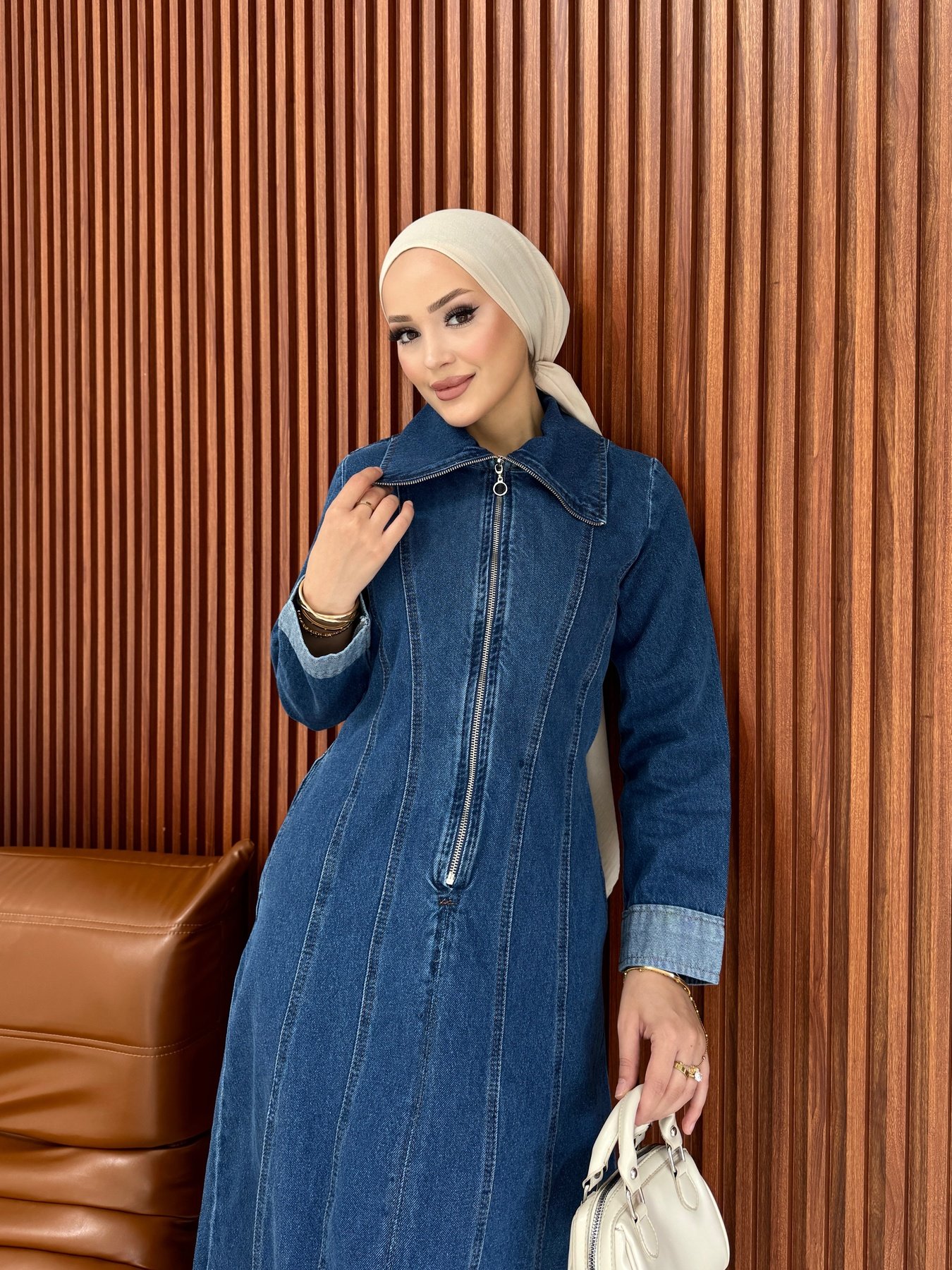 Denim Elbise 75-1130