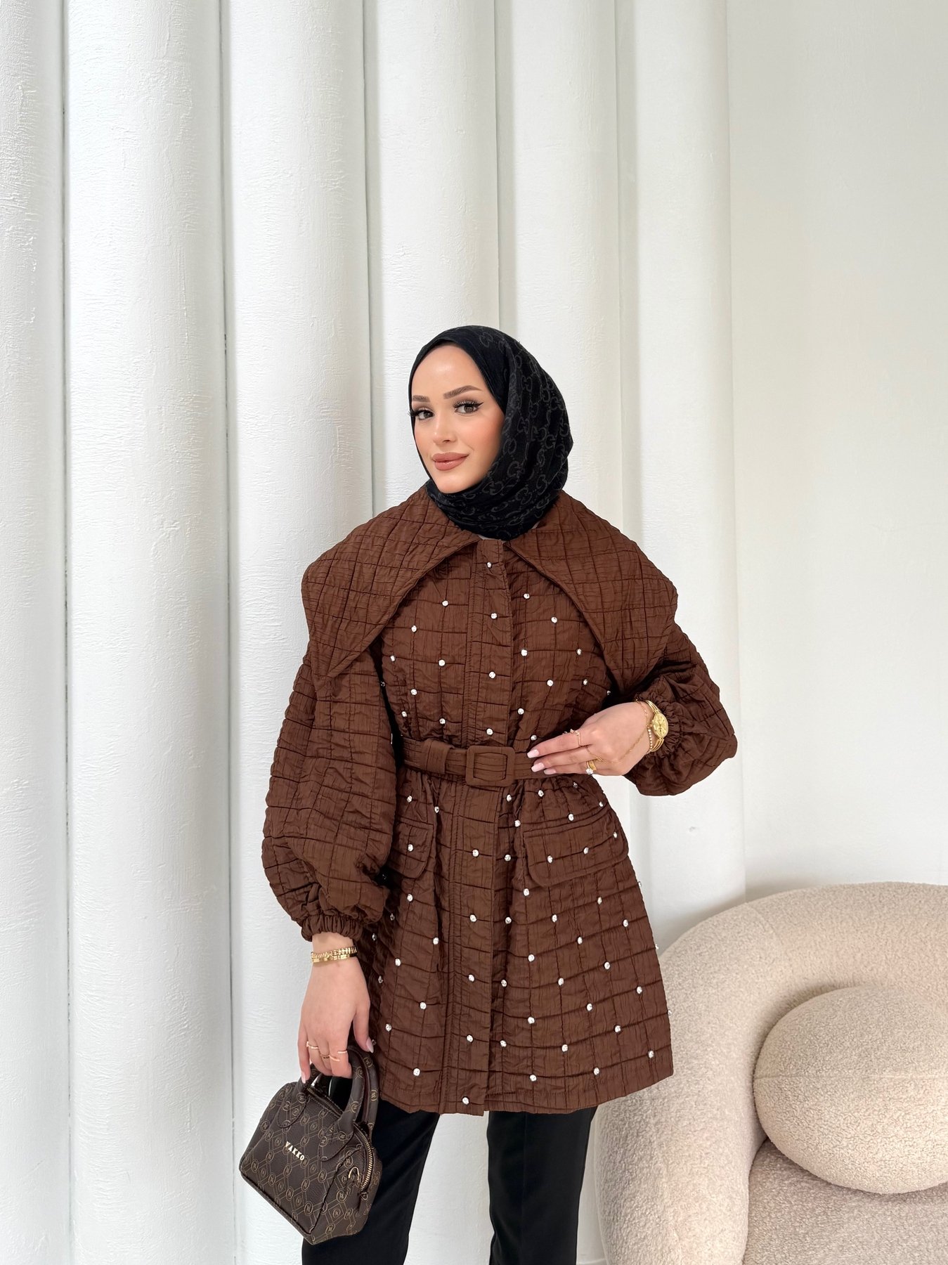 Taşlı Kapitone Kap 32-2315