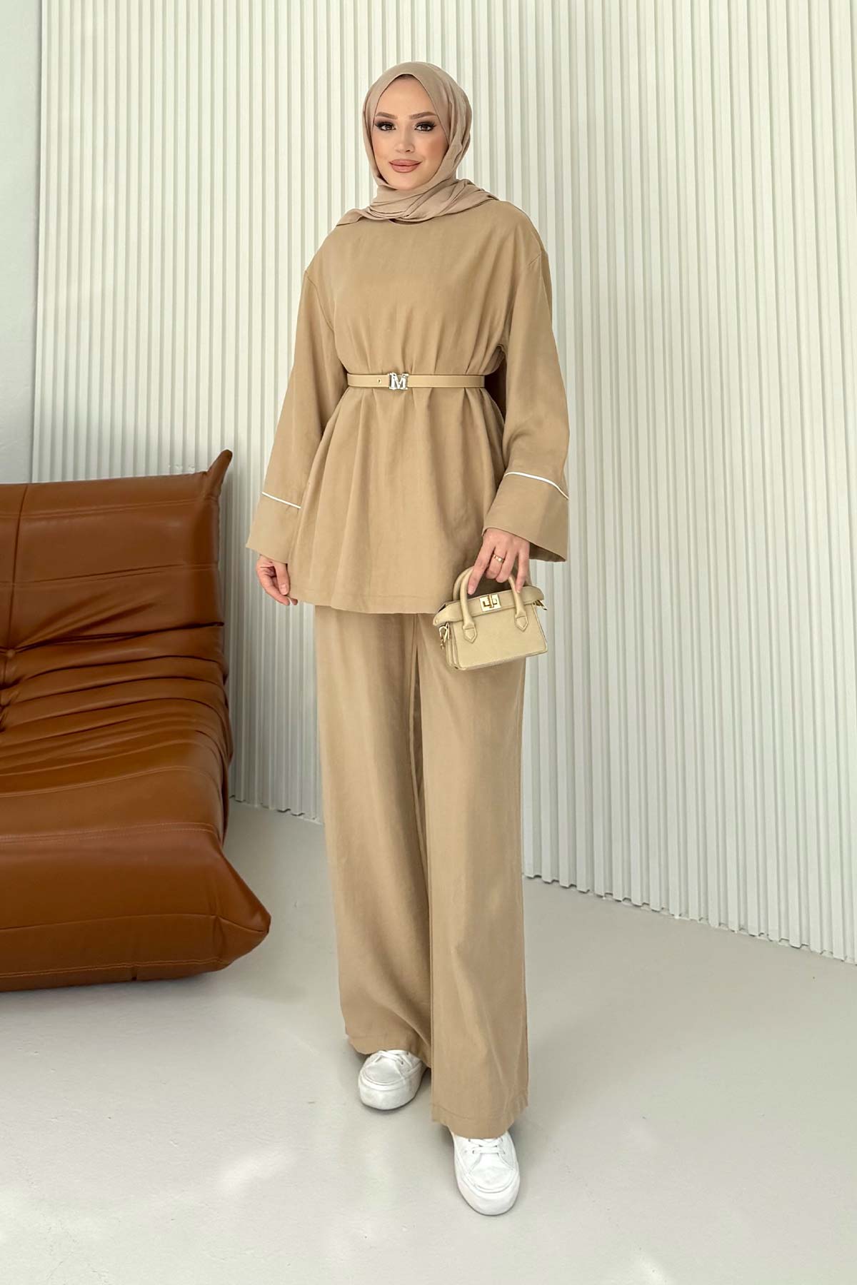 Modal Biyeli Kemerli Takım 32-3718