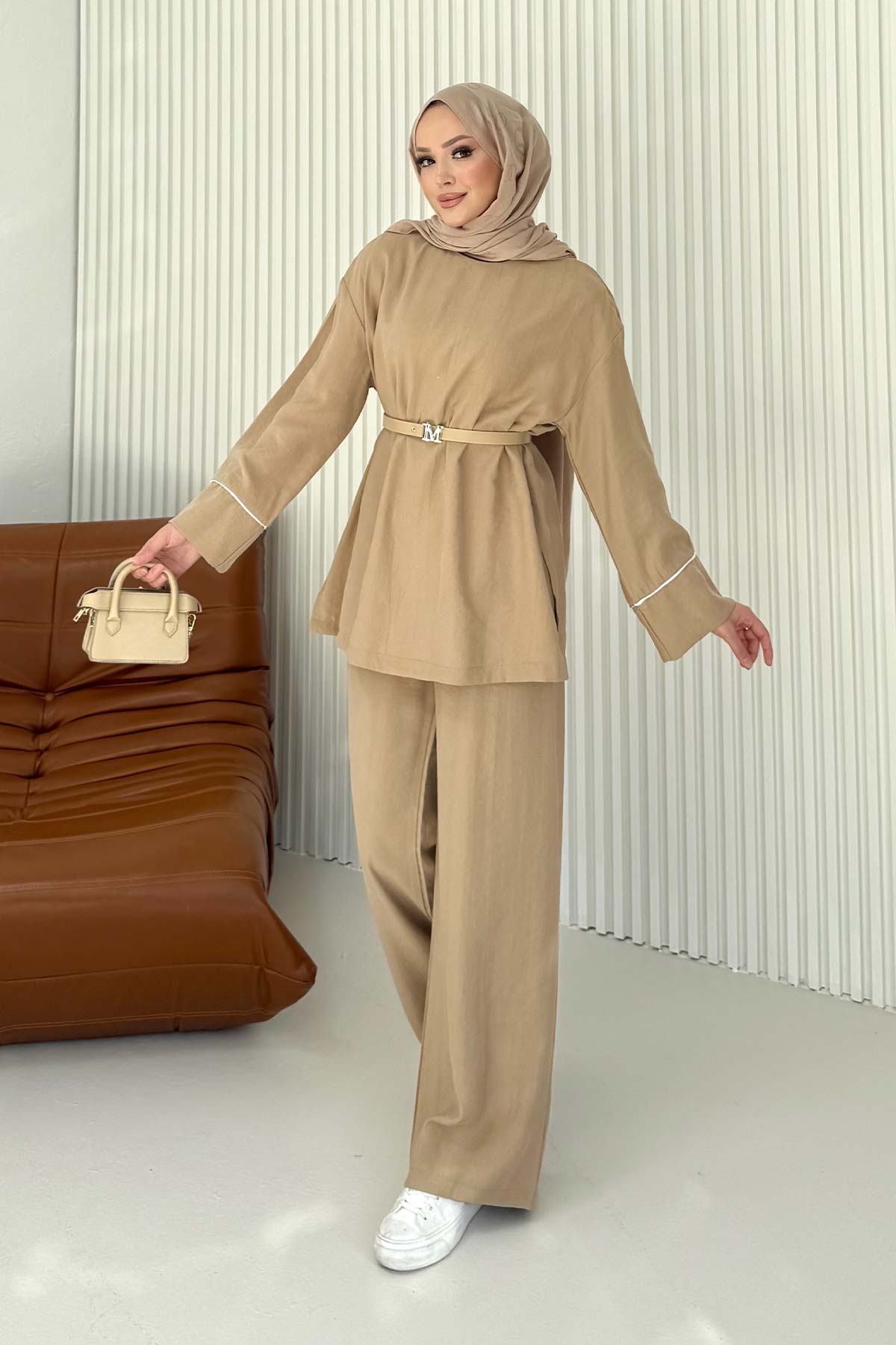 Modal Biyeli Kemerli Takım 32-3718