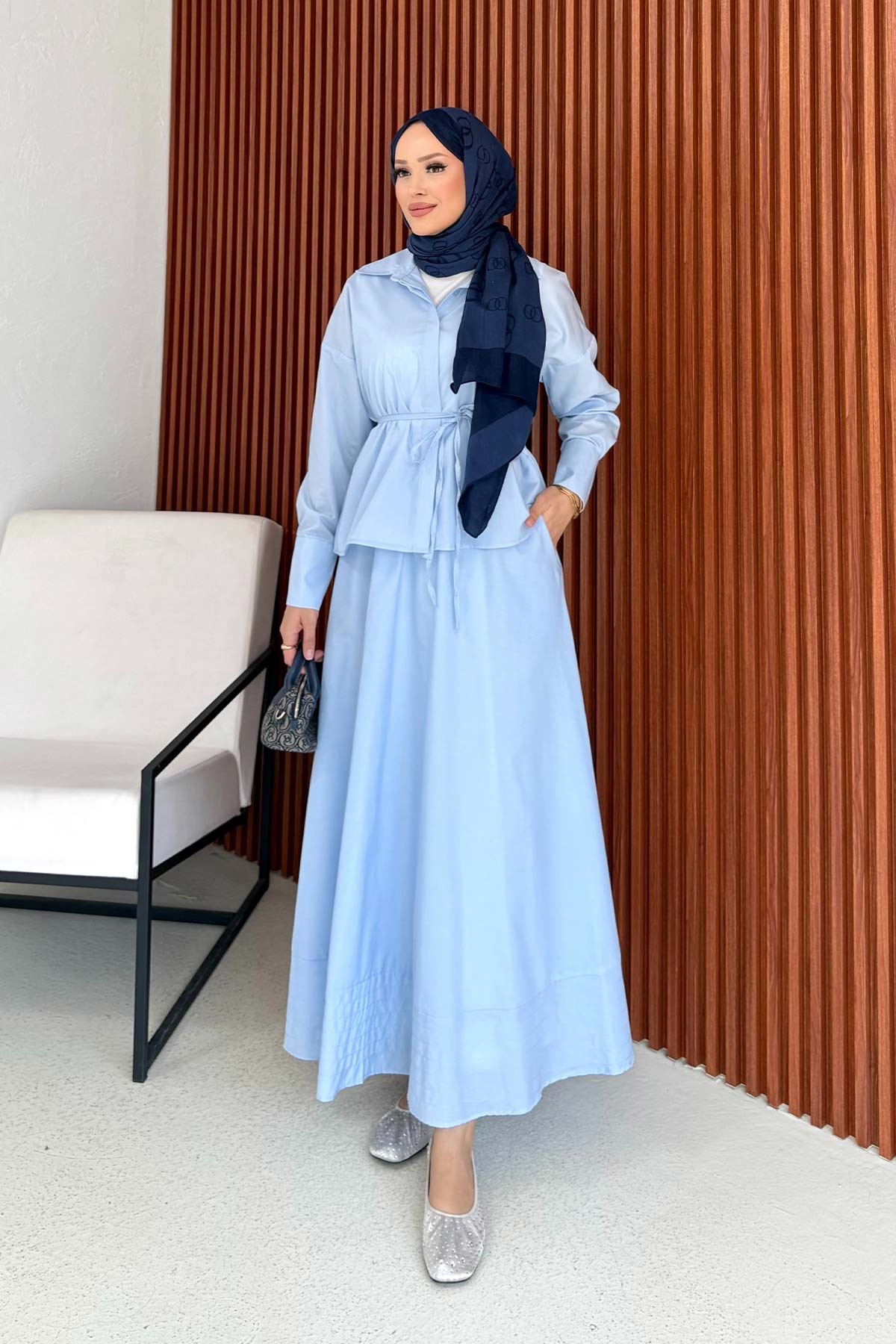 Poplin Etekli Takım 32-2225-1