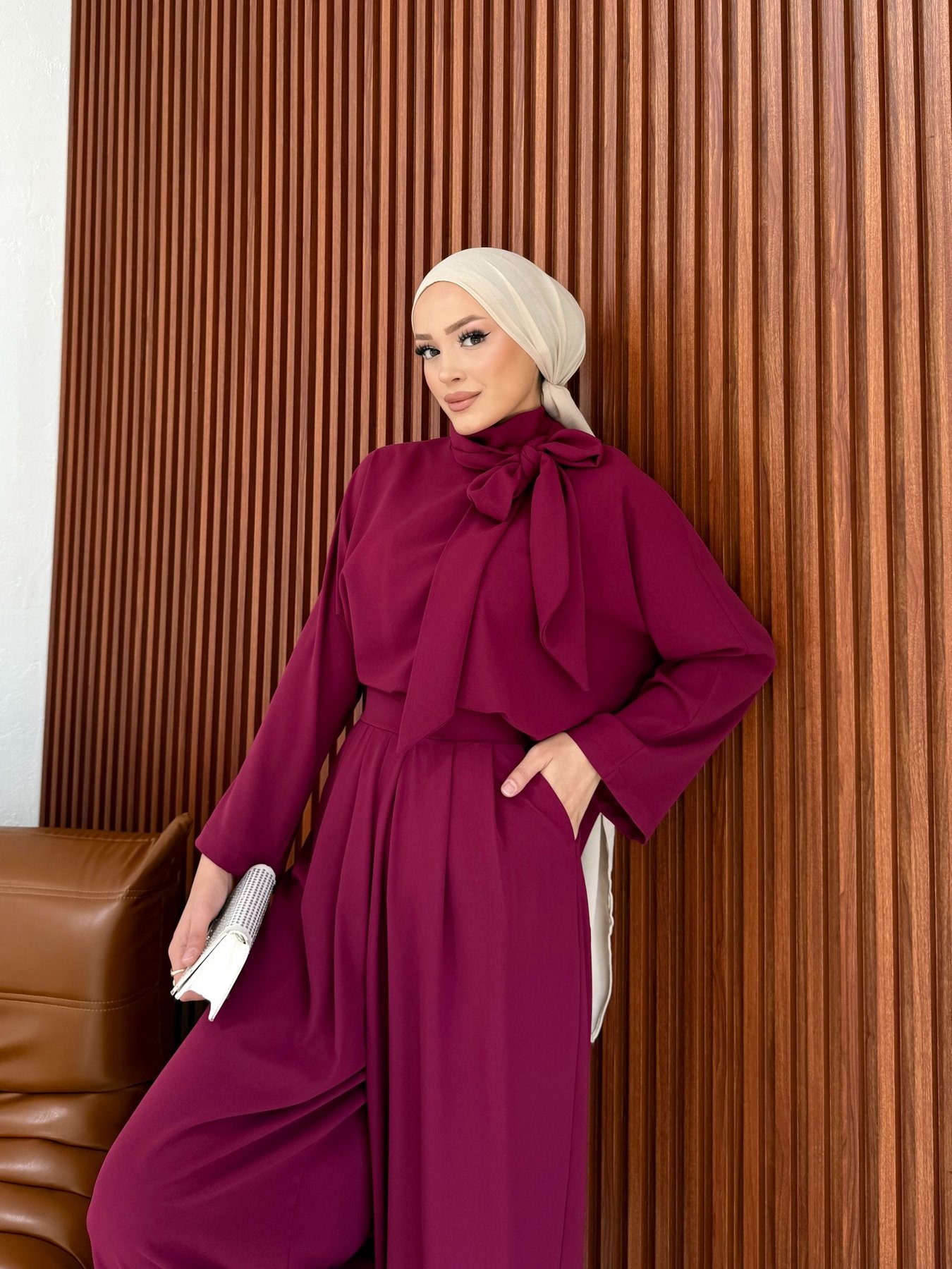 Pileli Pantolonlu Takım 71-7001