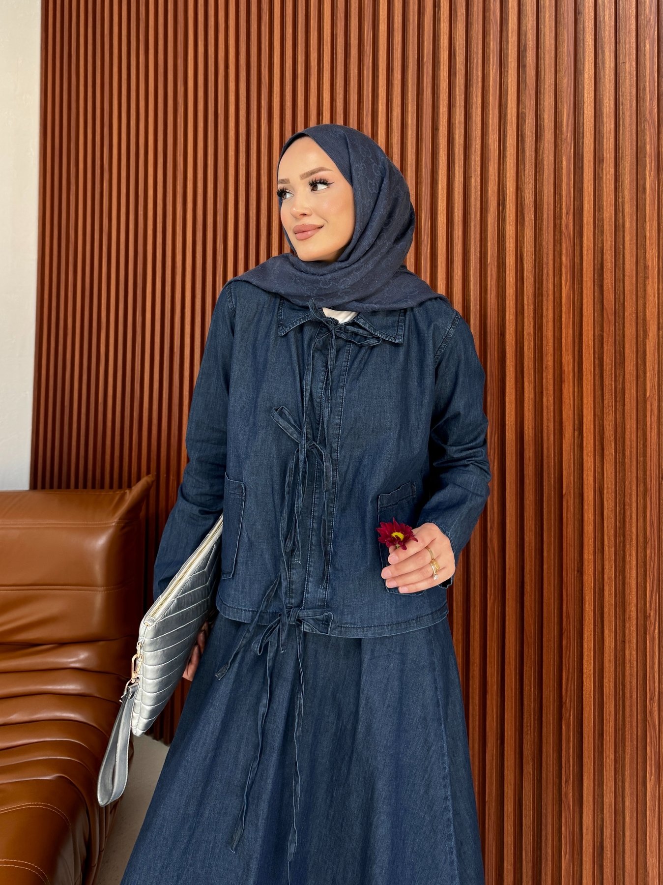Denim Etekli Takım 32-2348