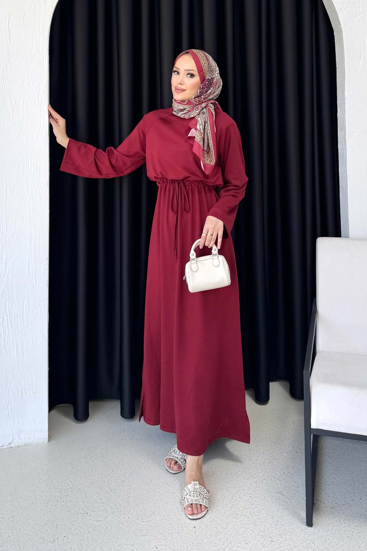 Modal Elbise 68-6203