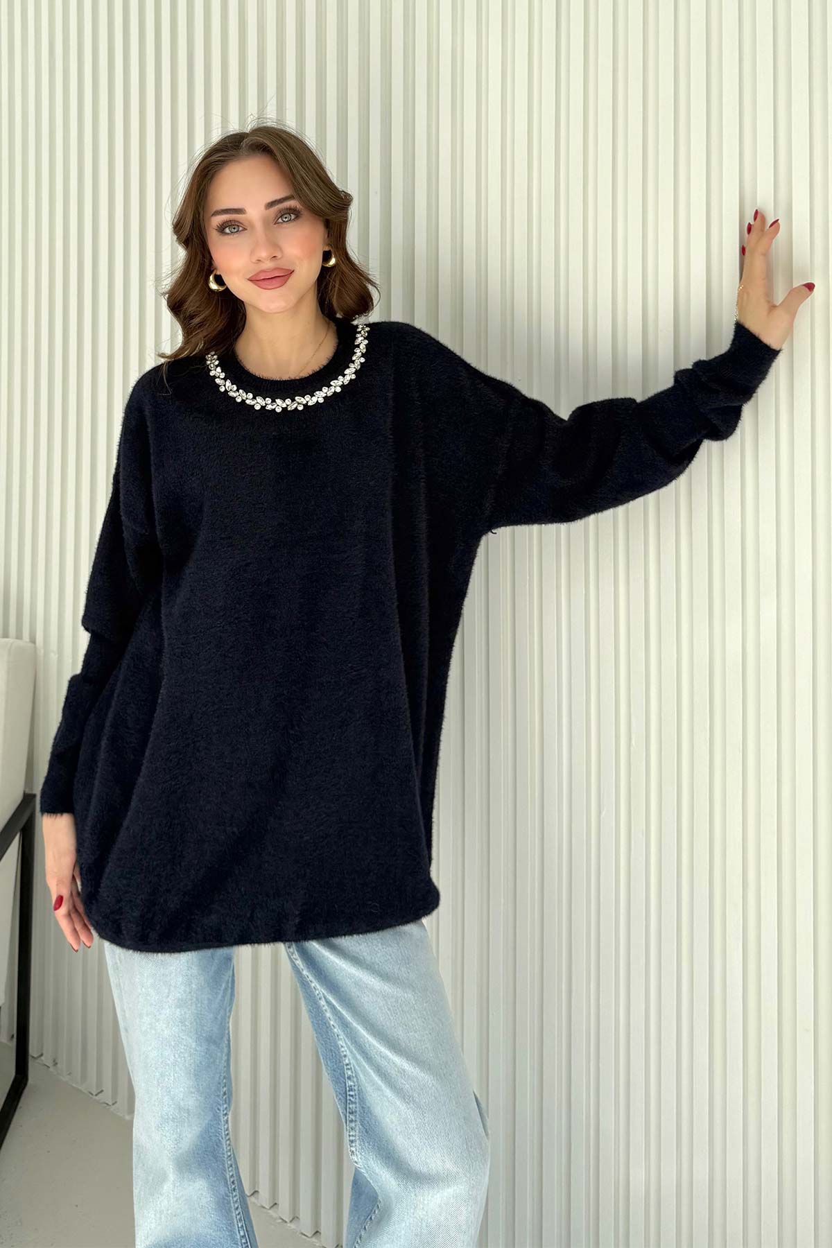 Taşlı Triko Kazak 70-2468