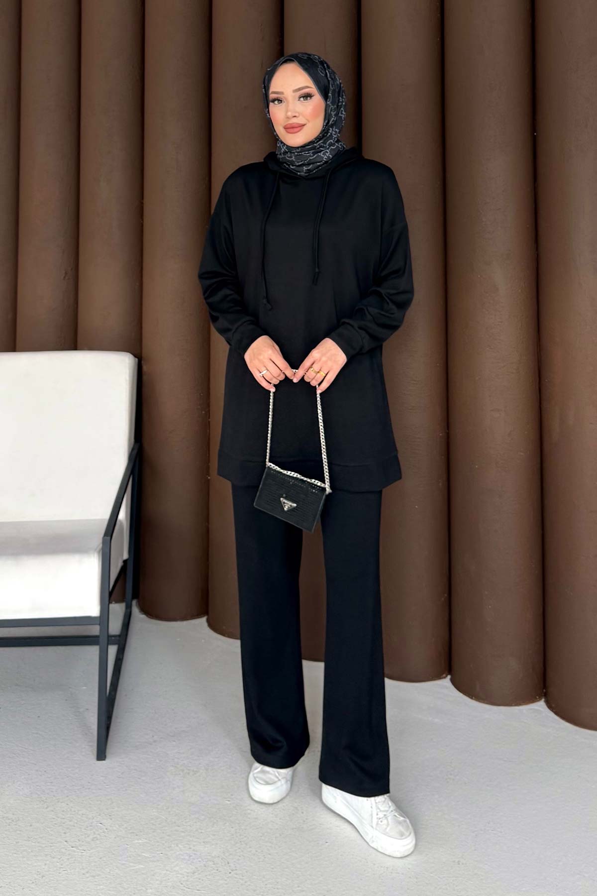 Kapüşonlu Basic Modal Takım 76-5501