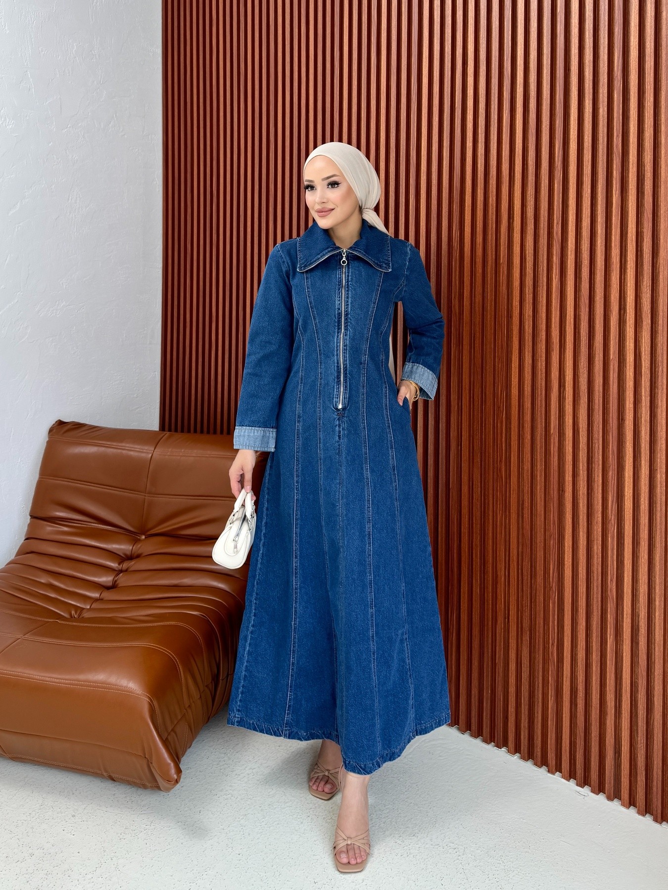 Denim Elbise 75-1130