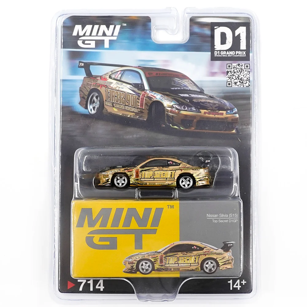 Mini GT 1/64 Nissan Silvia (S15) Top Secret D1GP - Blister Paket MGT00714-BL