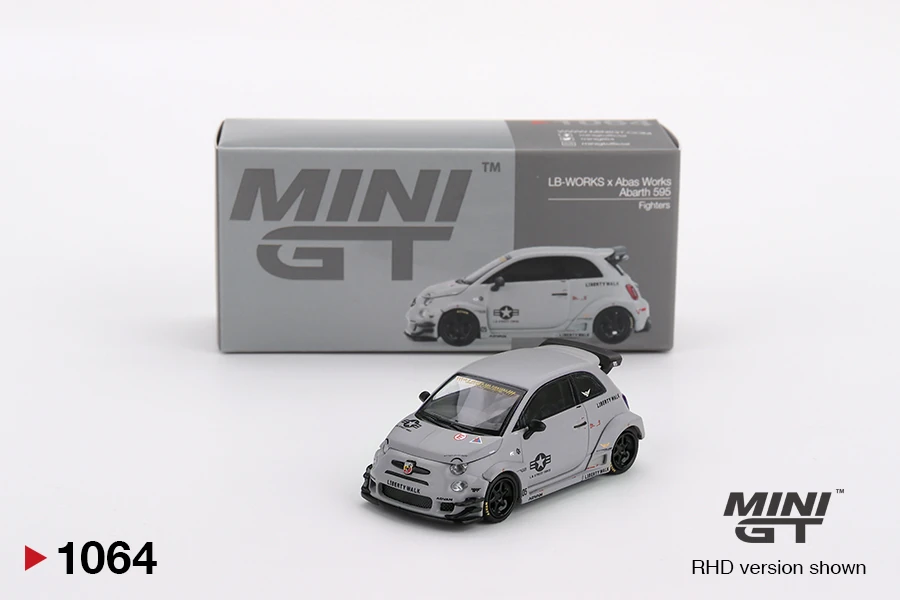 Mini GT 1/64 Abarth 595 LB-WORKS x Abas Works Fighters MGT01064