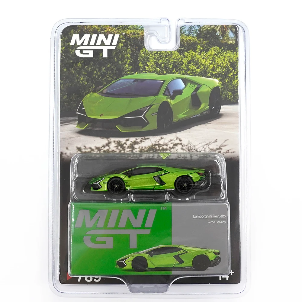 Mini GT 1/64 Lamborghini Revuelto Verde Selvans - Blister Paket MGT00789-BL
