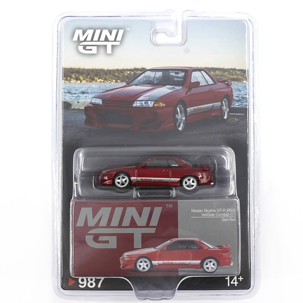 Mini GT 1/64 Nissan Skyline GT-R (R32) VeilSide Combat C-I Gem Red - Blister Paket MGT00987-BL