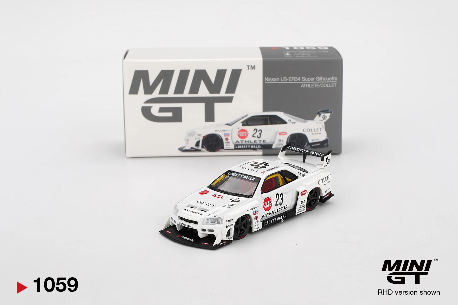Mini GT 1/64 Nissan LB-ER34 Super Silhouette ATHLETE/COLLET MGT01059