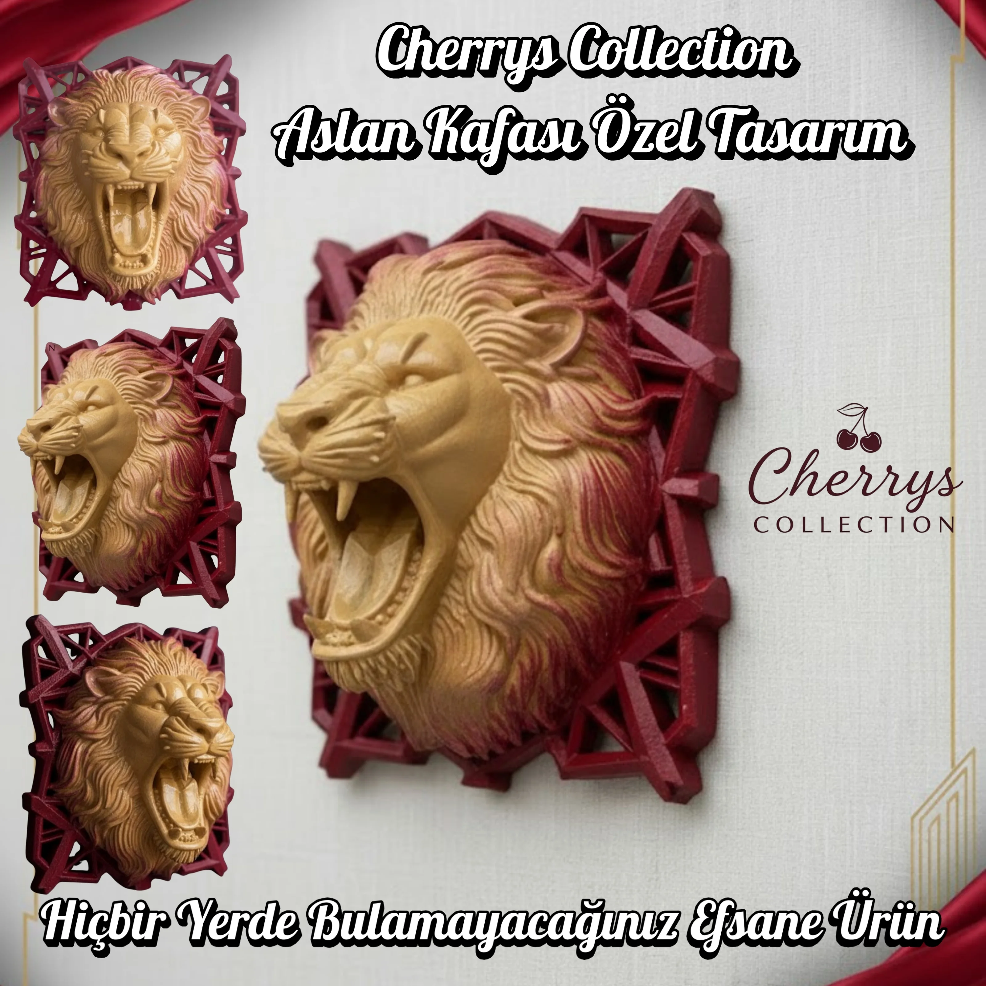 Galatasaray Ruhunu Duvarına Taşı: Cherrys Collection Kükreyen Aslan Heykeli
