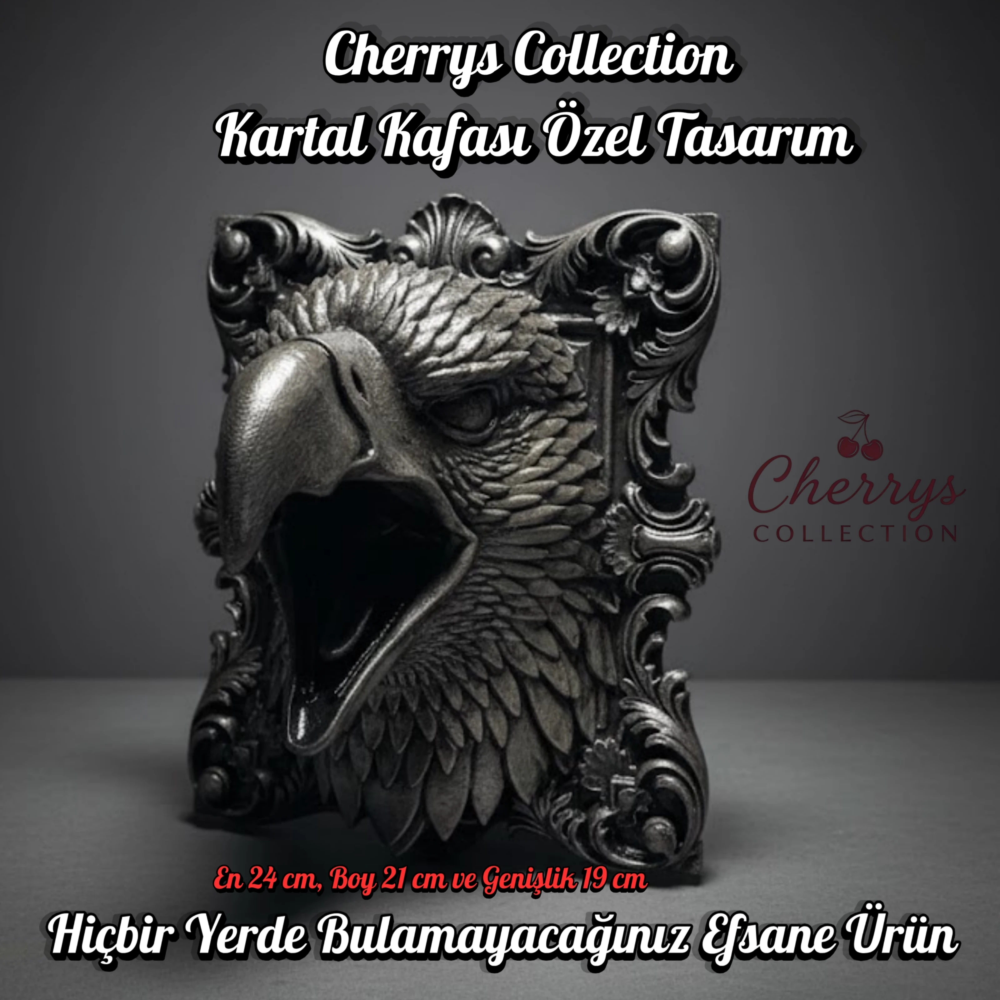 Kartal Kafası Sanatsal Duvar Dekoru (Özel Tasarım)