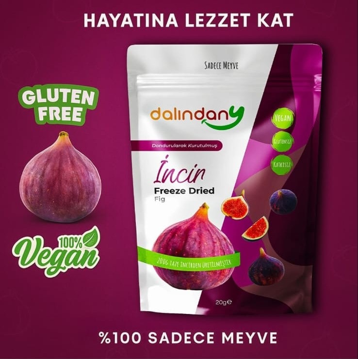 Dondurularak Kurutulmuş İncir Dilimleri 20 Gram X3
