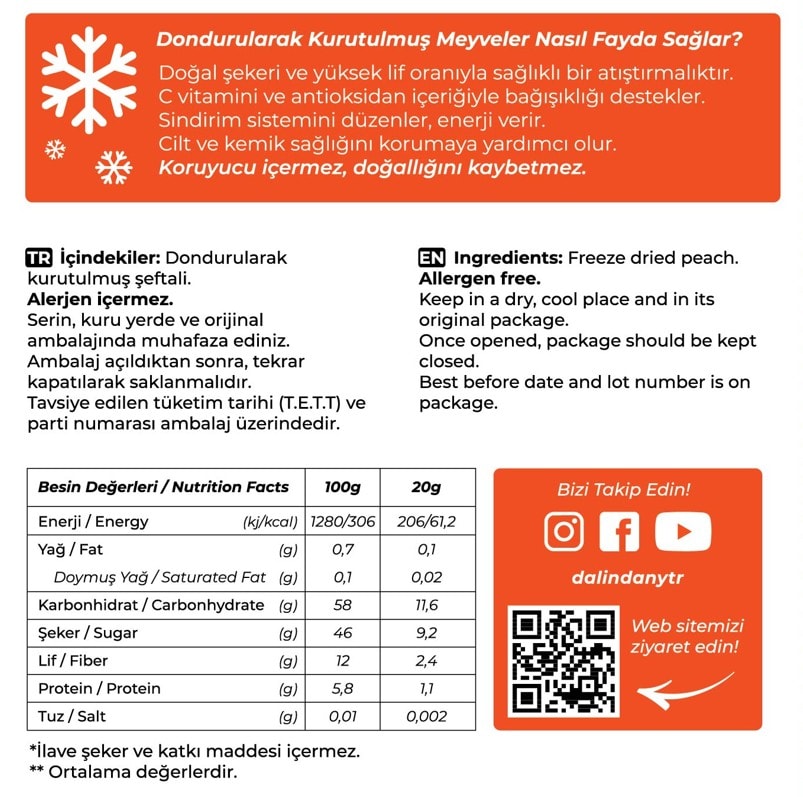 10'lu Şeftali Paketi