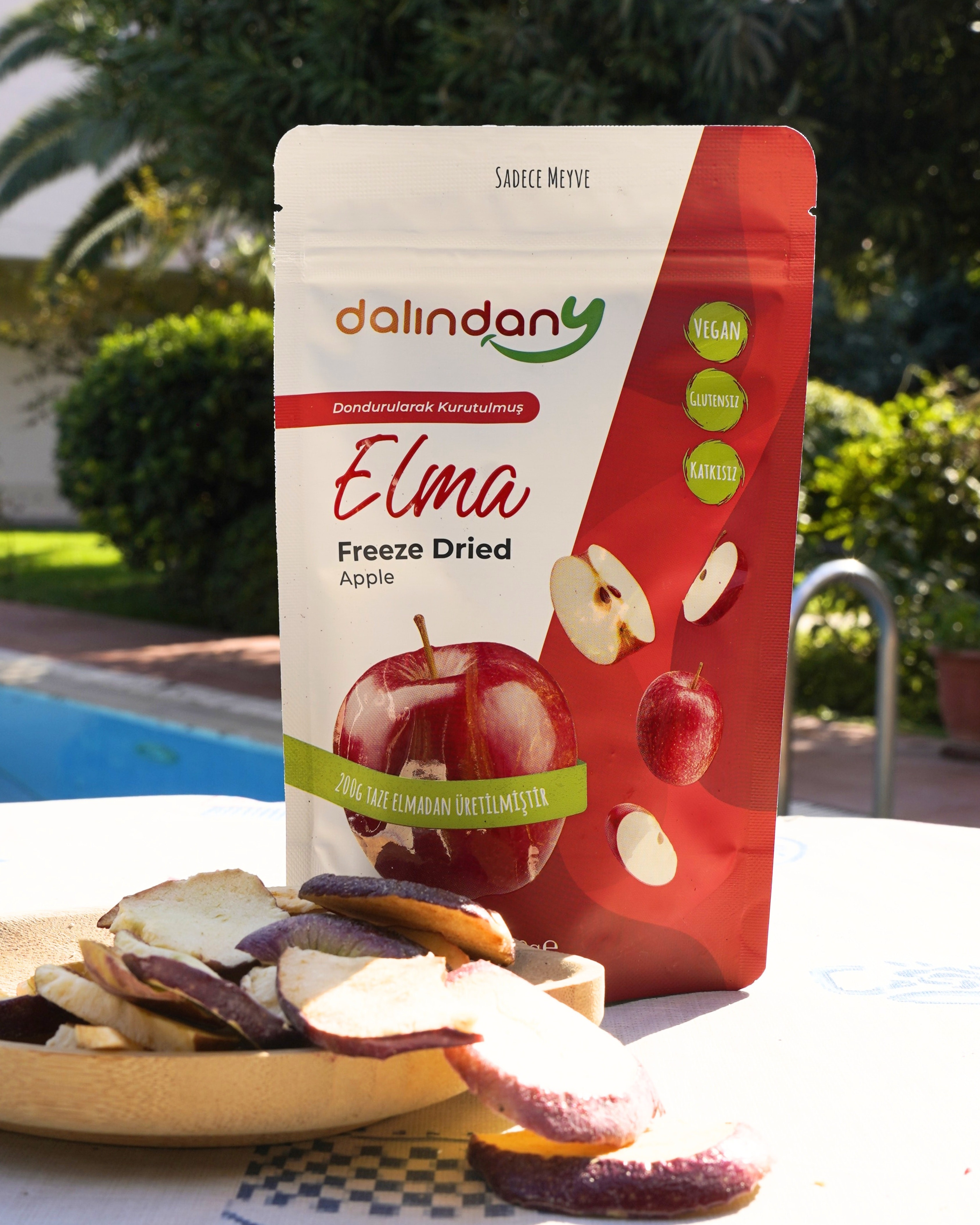 Dondurularak Kurutulmuş Elma Dilimleri 3'lü paket 20 Gram x 3