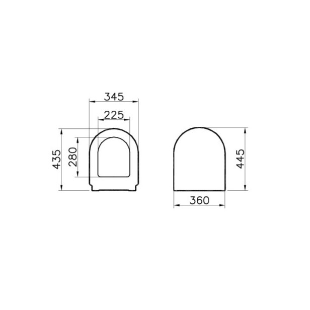 VitrA S50 Yavaş Kapanır Klozet Kapağı (72-003-309)