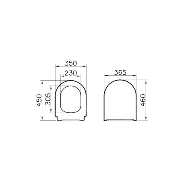 VitrA Universal Yavaş Kapanır Klozet Kapağı (85-003-009)