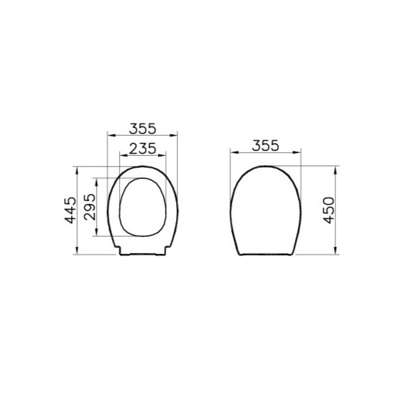 VitrA Universal Yavaş Kapanır Klozet Kapağı (84-003-009)