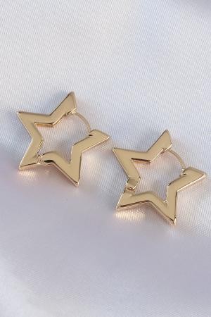 Gold Star Küpe