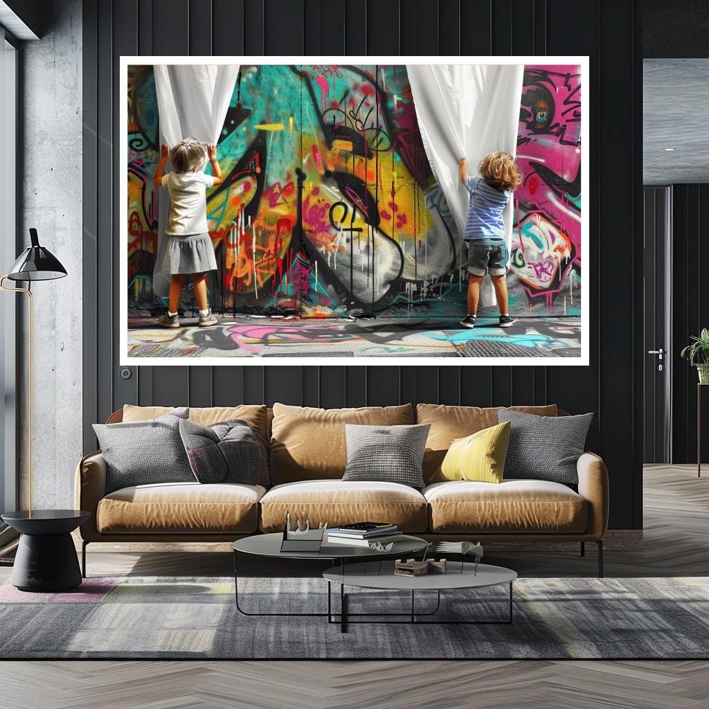 Frida Kahlo-Inspired Wall Art, Colorful Handmade Portrait Painting wit