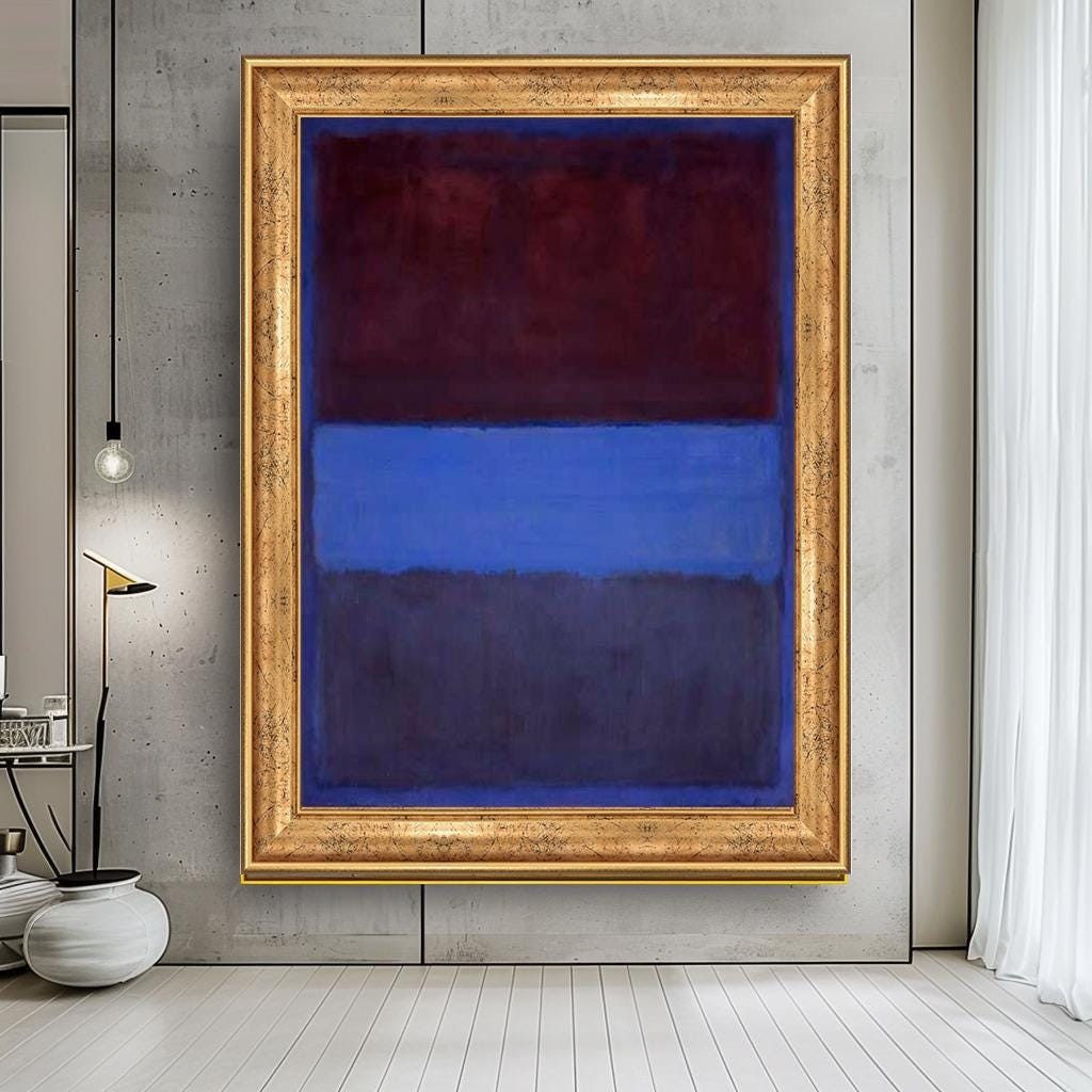 Mark Rothko Canvas Painting ,Rothko Print, Rothko Reproduction,Vintage