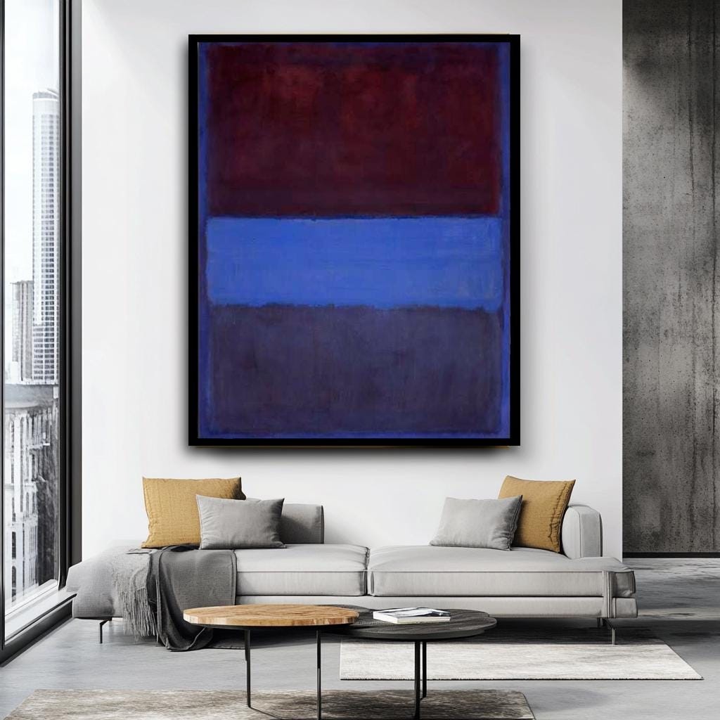 Mark Rothko Canvas Painting ,Rothko Print, Rothko Reproduction,Vintage