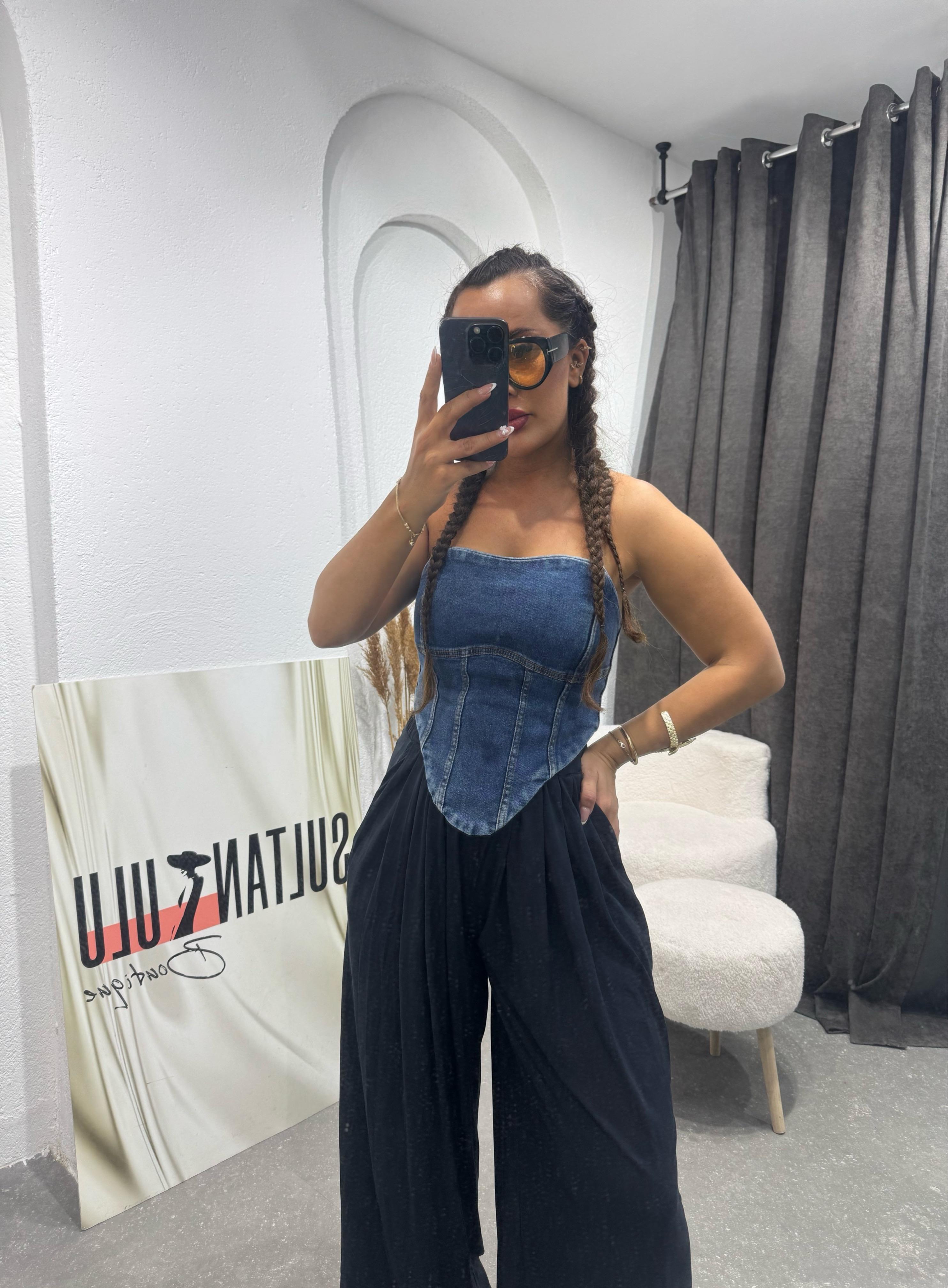 pinterest üçgen tasarım denim crop