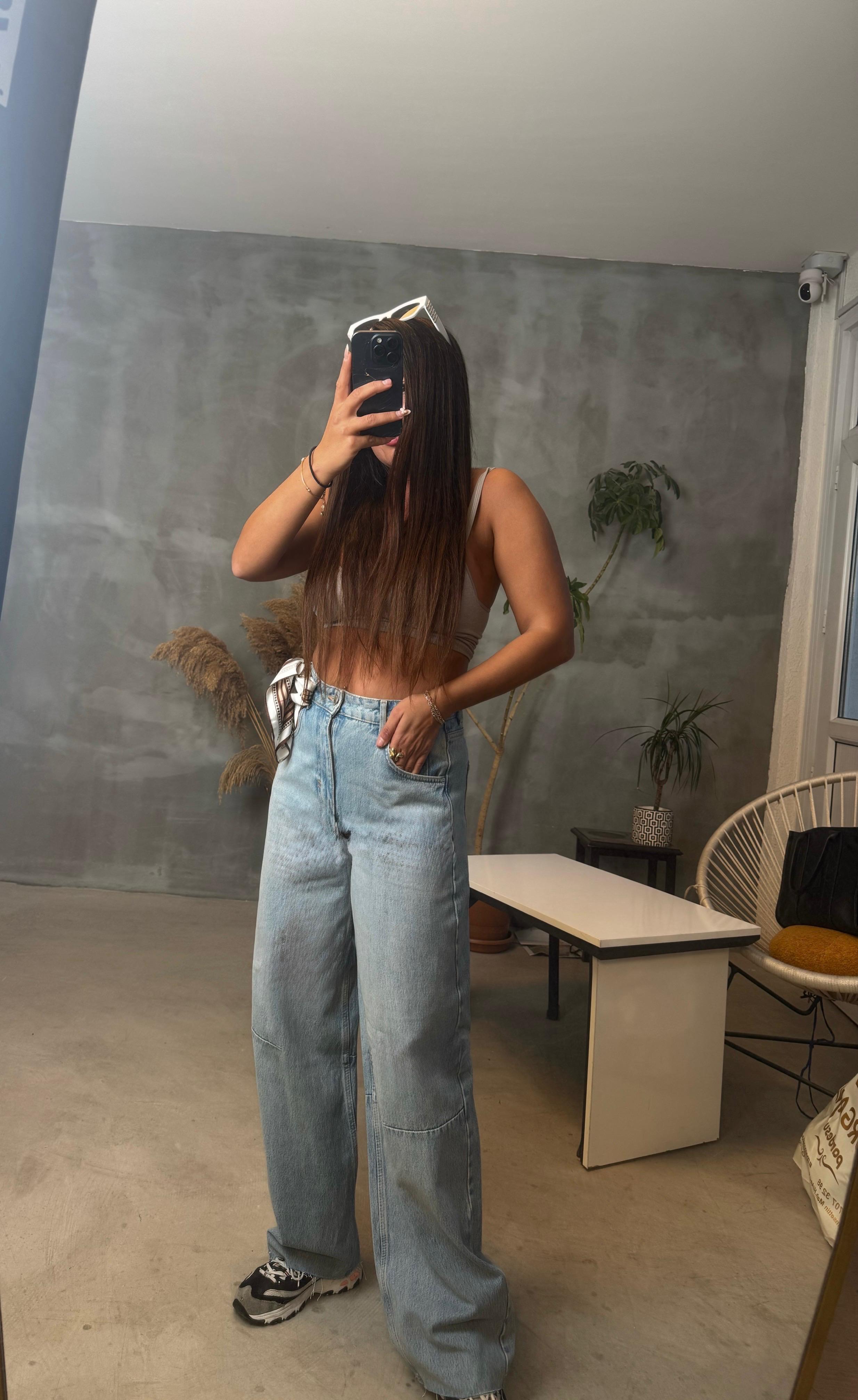 baggy pantolon  - Mavi