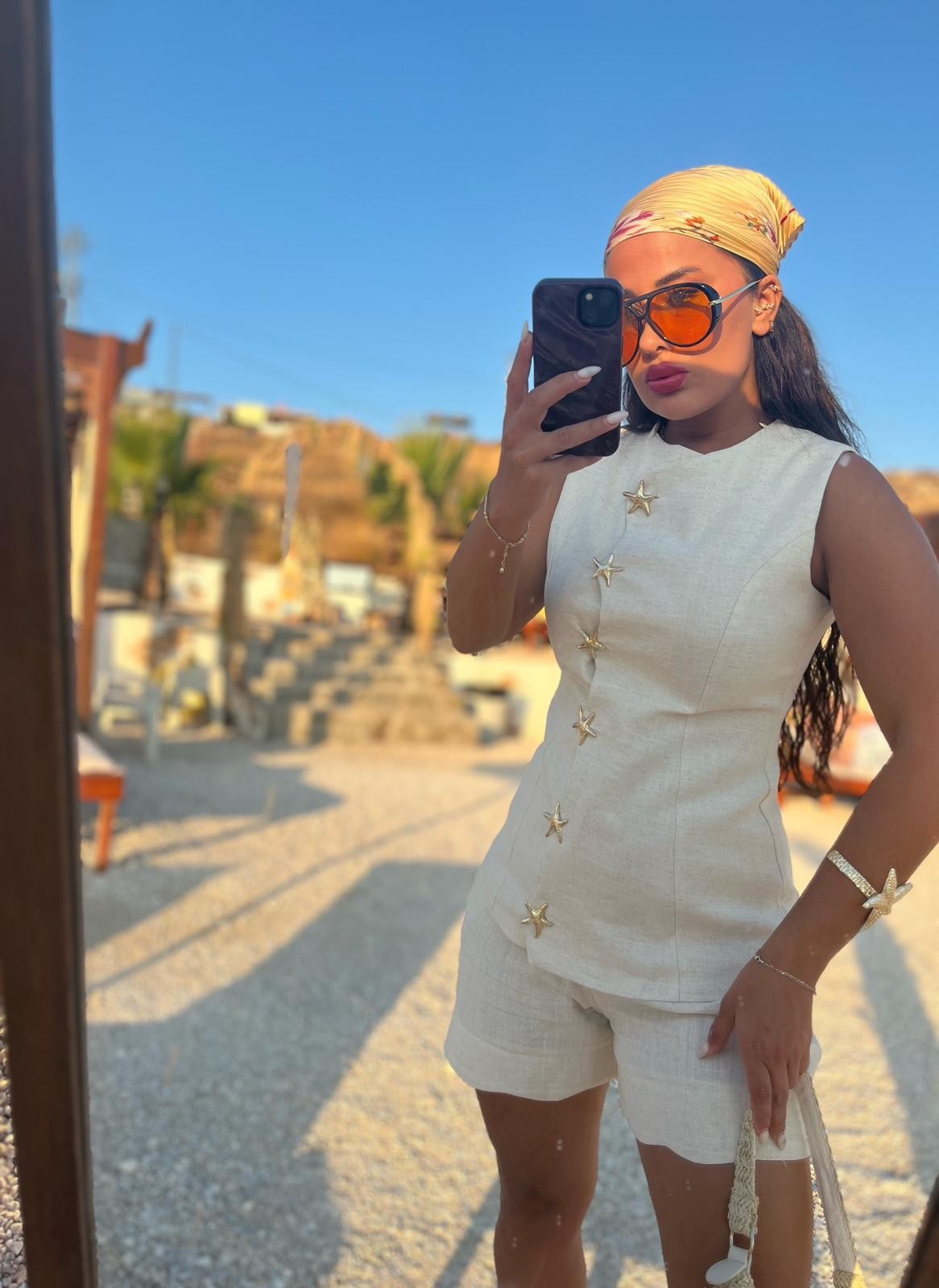 Deniz Yıldızı Keten Takım