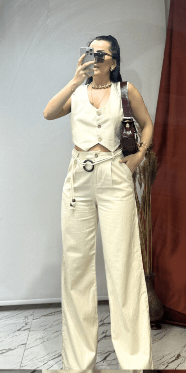 Pantalon Yelek Takım 2'li