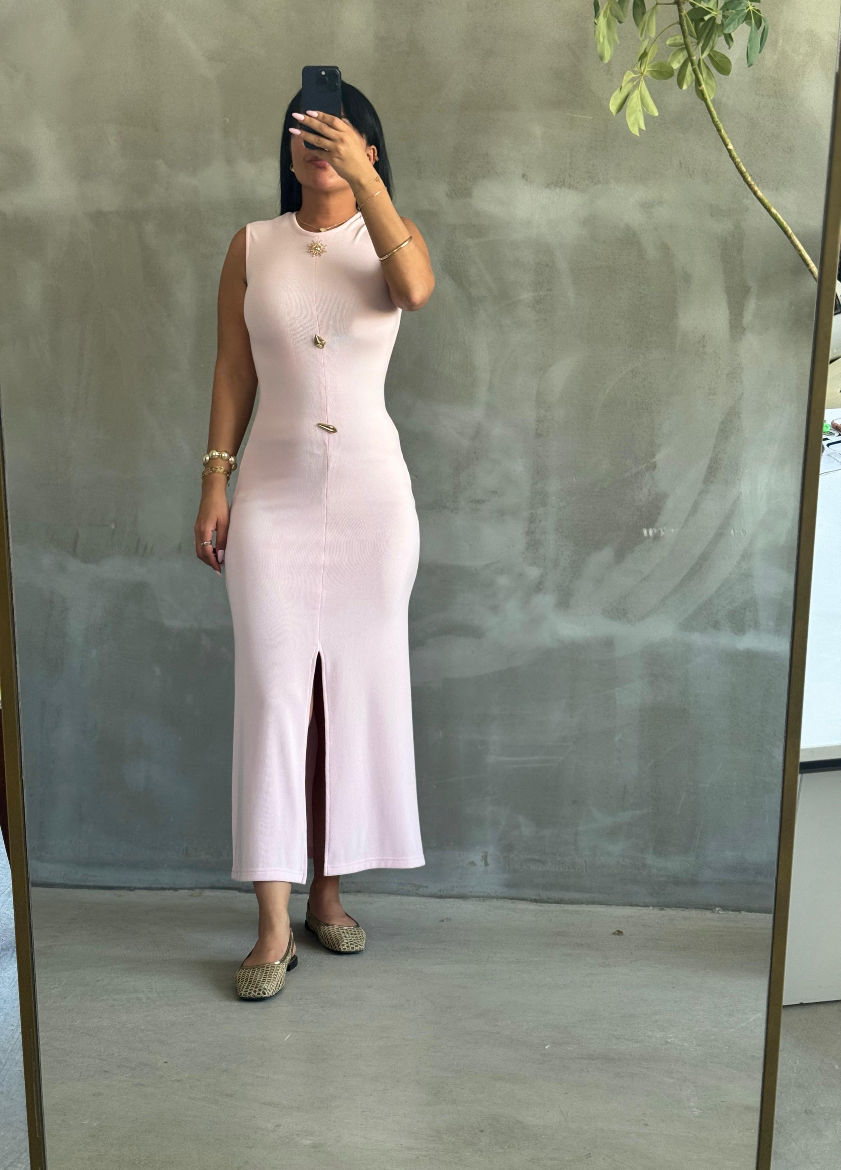 Güneş Elbise - Pembe