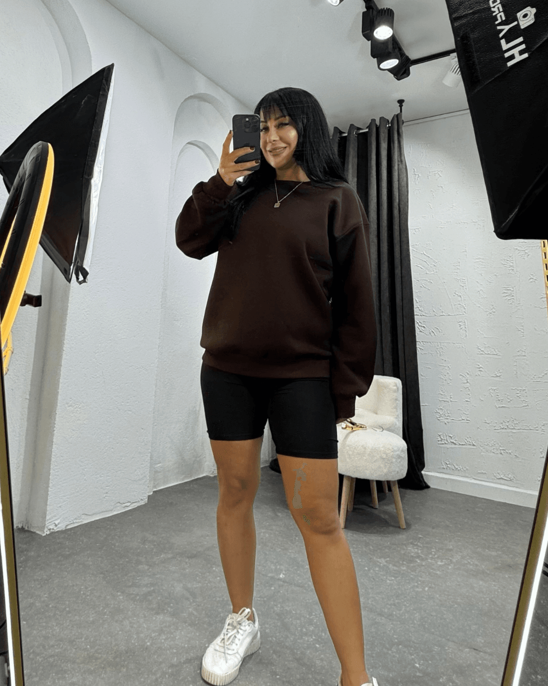 Basic Swatshirt kahverengi