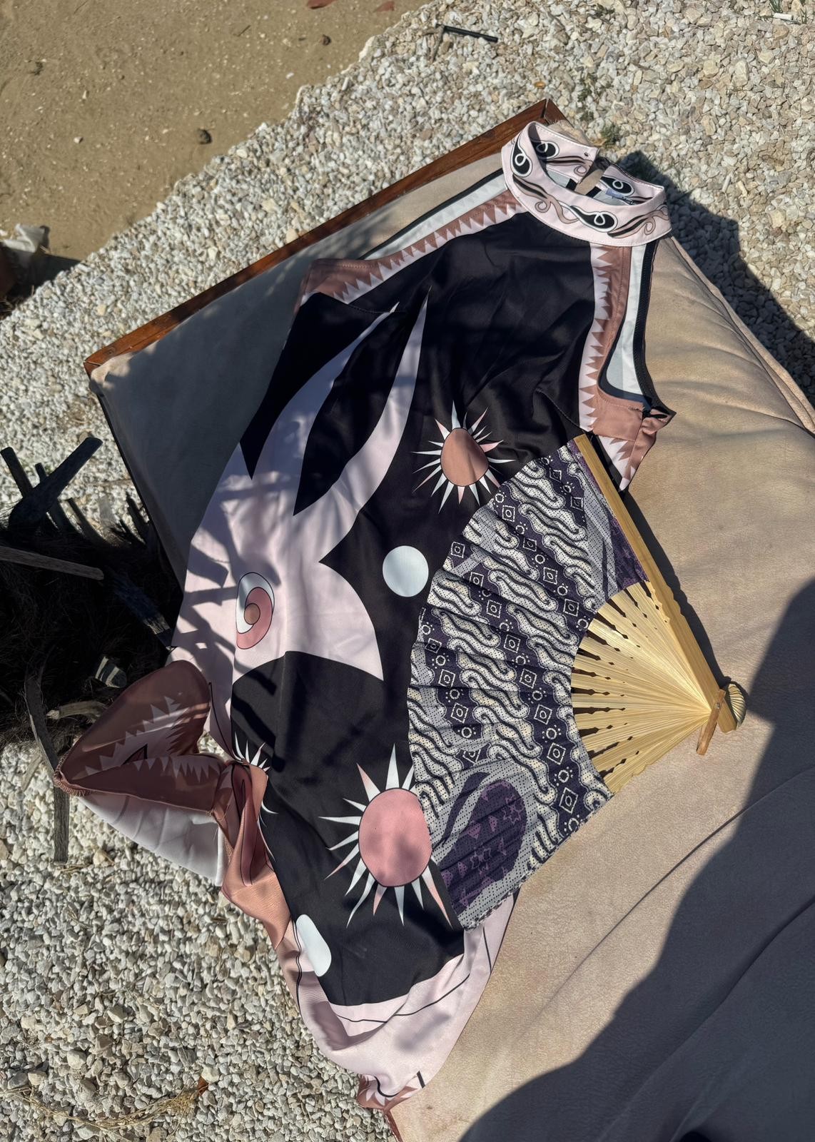 Premium Seri Pucci Saten Tasarım Asimetrik Elbise