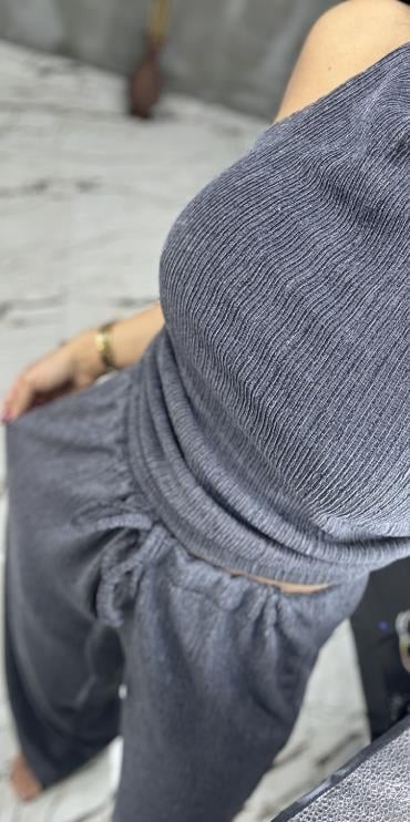 Halter Yaka Bluz Takım