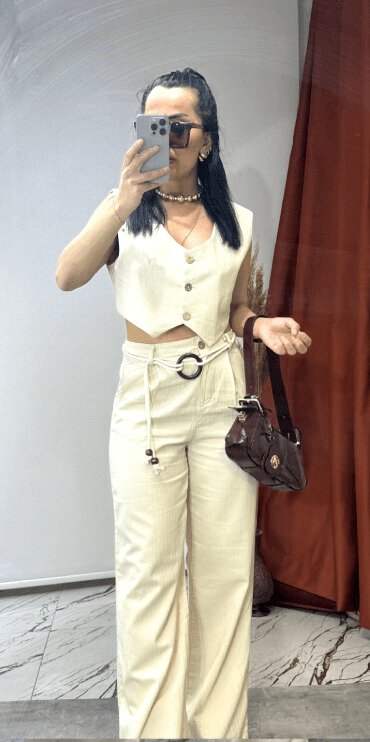 Pantalon Yelek Takım 2'li