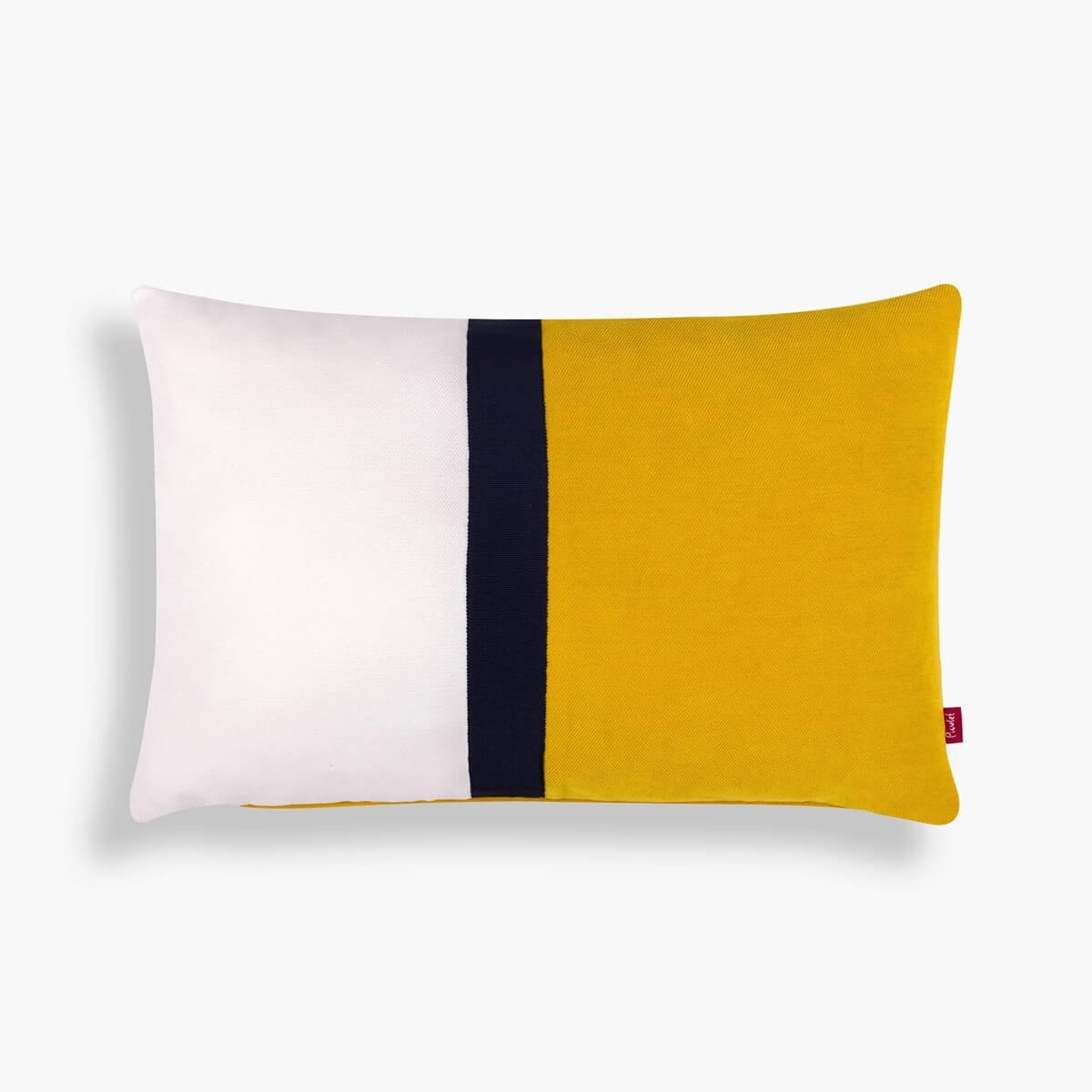 Selkeälinjainen keltainen tyynynpäällinen image