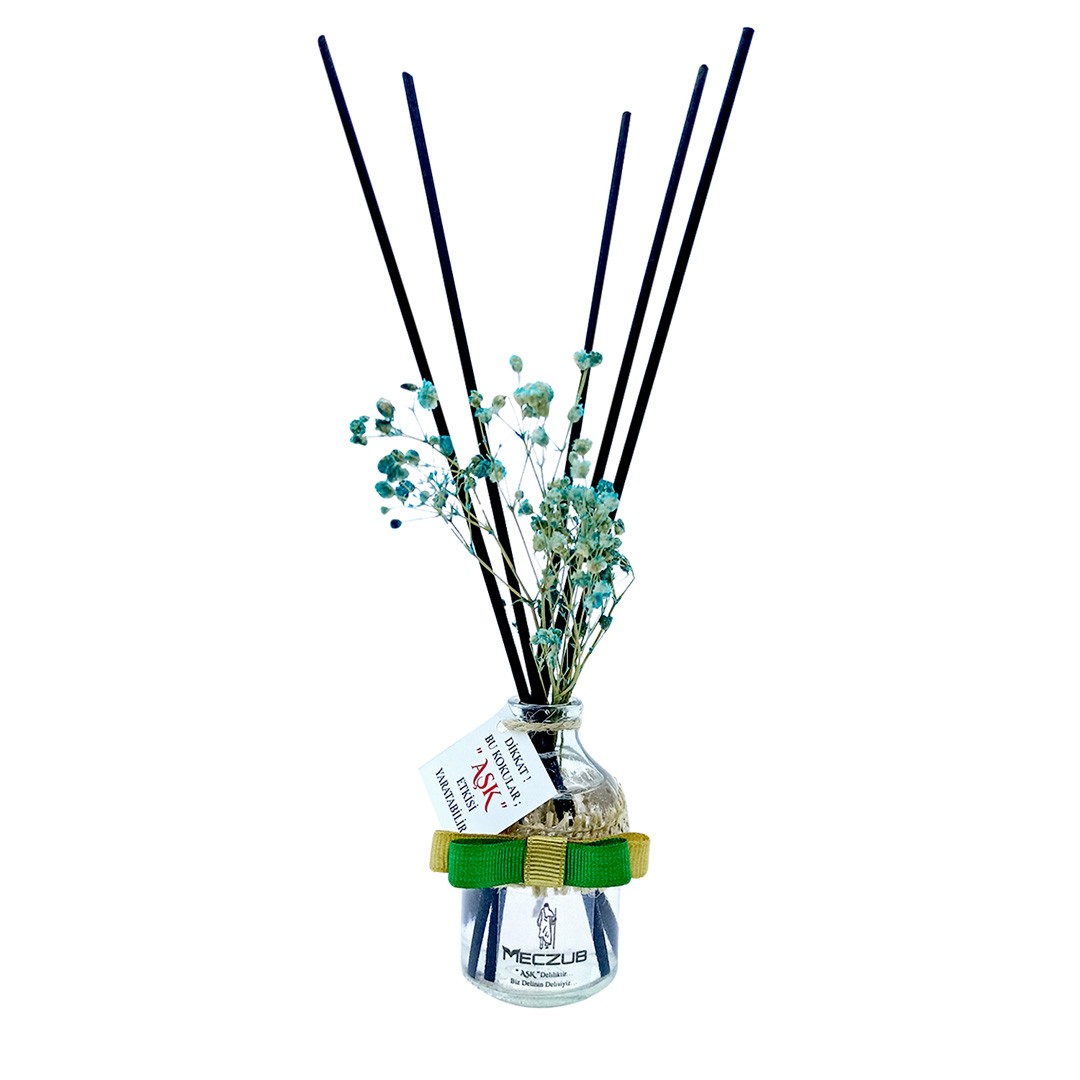 50 ml Silindir Bambu Çubuklu Oda Kokuları Reed Diffuser Oda Parfümü Ortam Kokusu - MECZUB