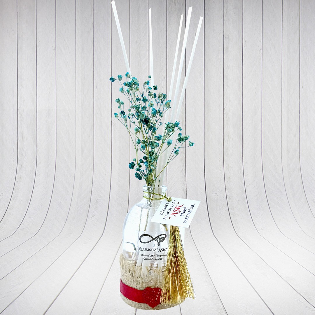 100 ml Silindir Bambu Çubuklu Oda Kokuları Reed Diffuser Oda Parfümü Ortam Kokusu