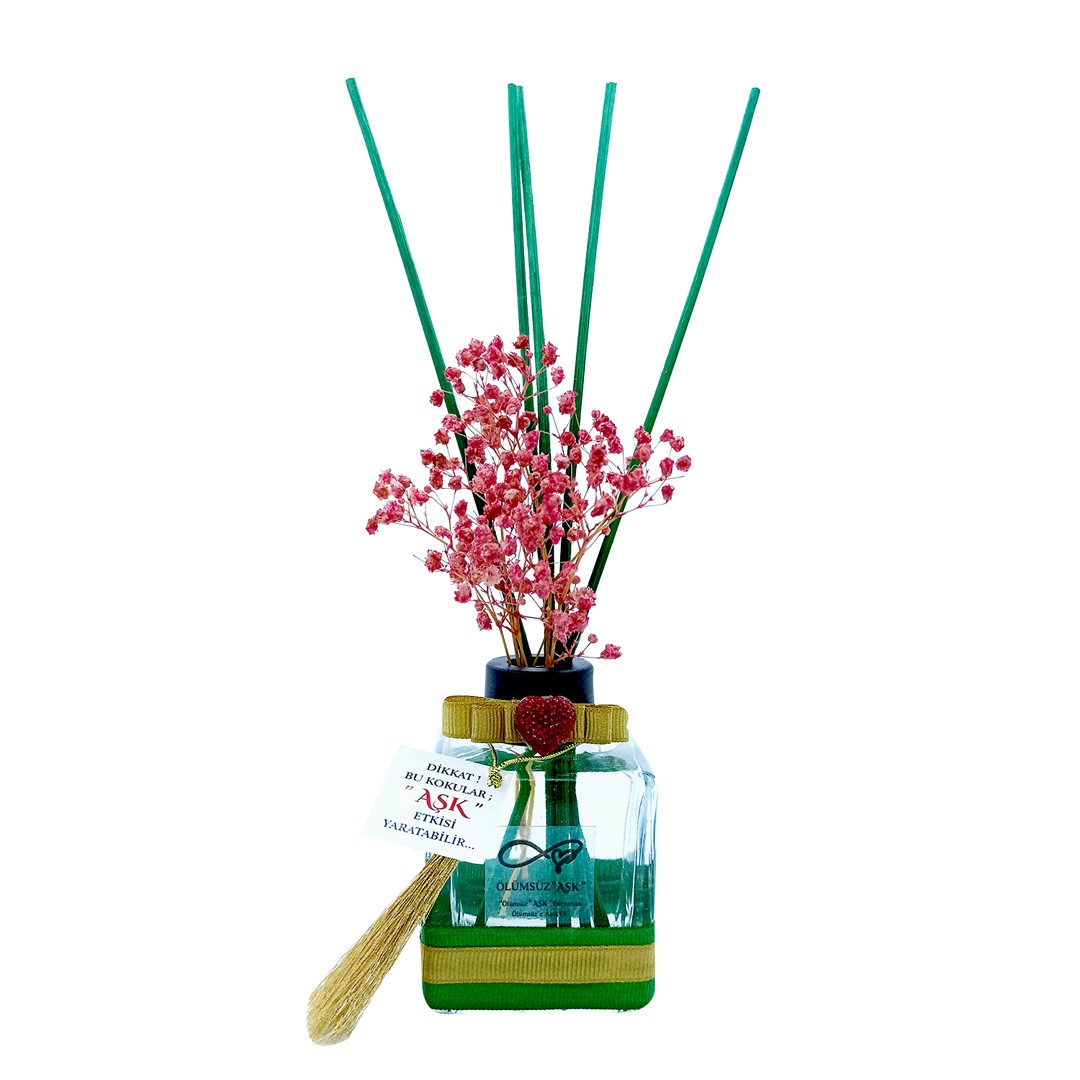 120 ml Küp Bambu Çubuklu Oda Kokuları Reed Diffuser Oda Parfümü Ortam Kokusu