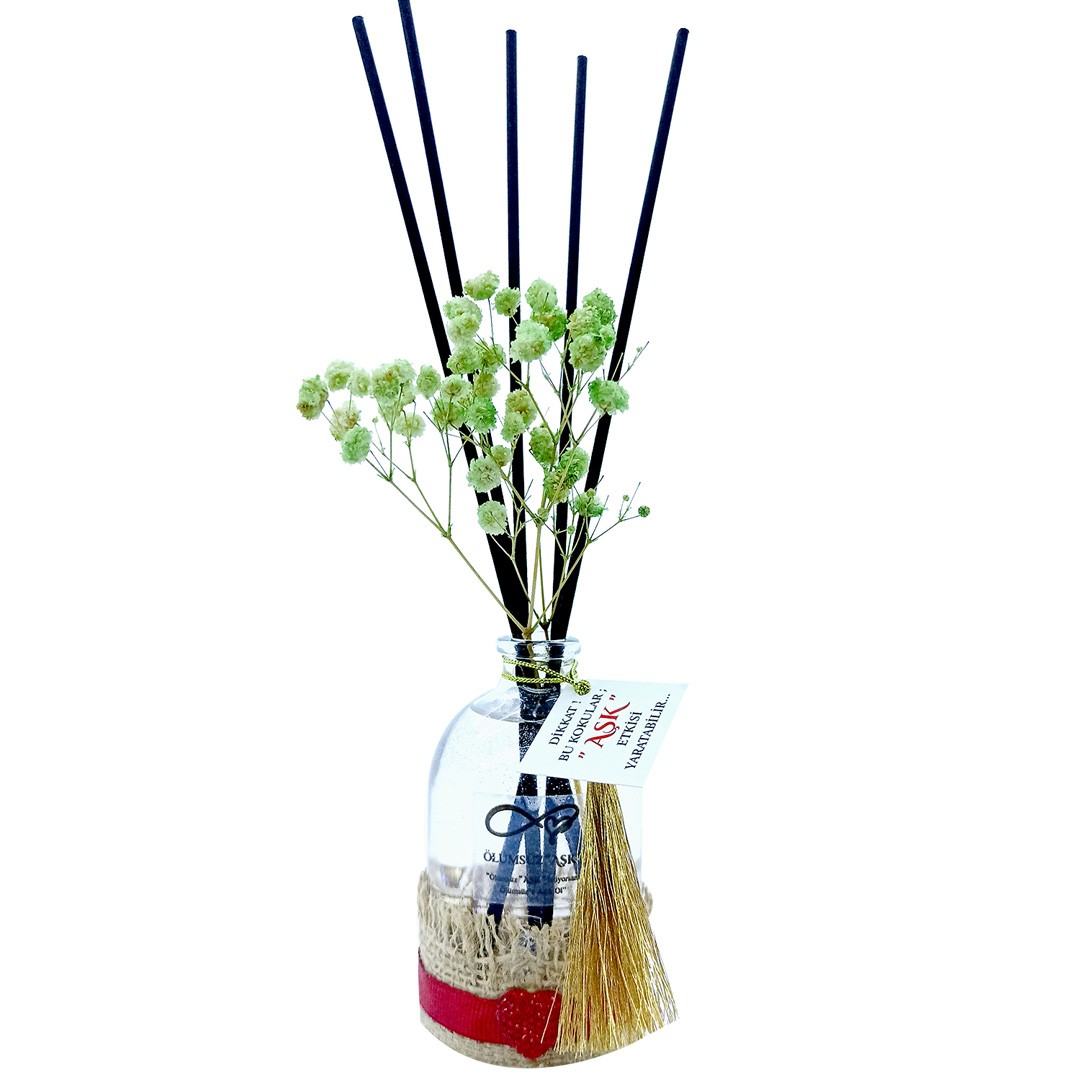 100 ml Silindir Bambu Çubuklu Oda Kokuları Reed Diffuser Oda Parfümü Ortam Kokusu