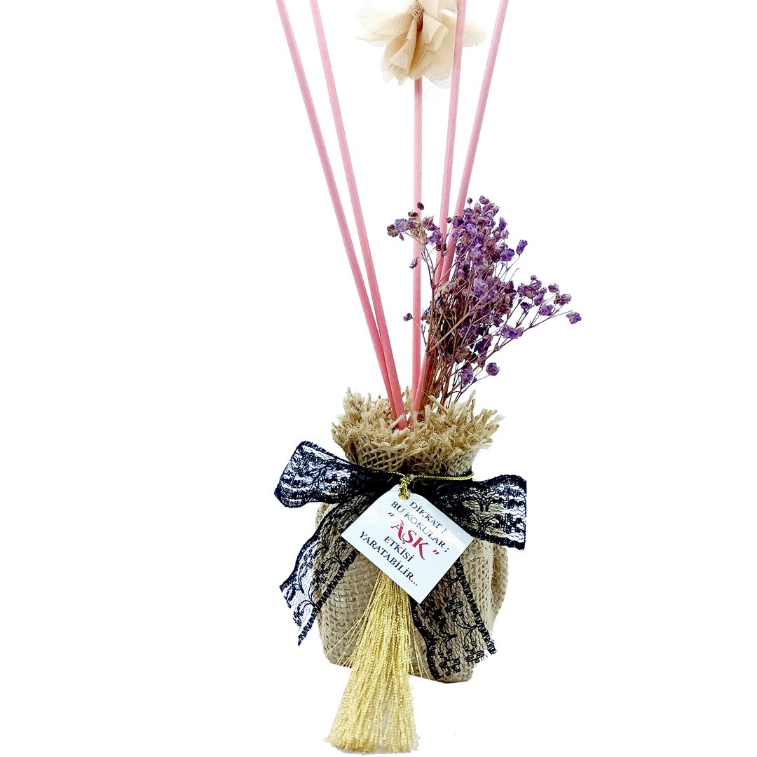 Hasır Seri Bambu Çubuklu Oda Kokuları Reed Diffuser Oda Parfümü Ortam Kokusu - 60 ML