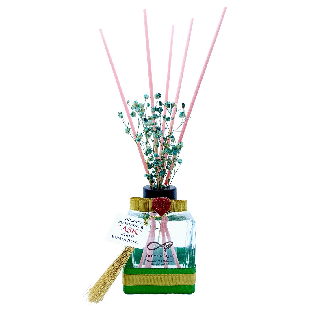 120 ml Küp Bambu Çubuklu Oda Kokuları Reed Diffuser Oda Parfümü Ortam Kokusu